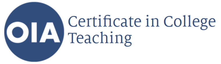 OIA Certificate in College Teaching